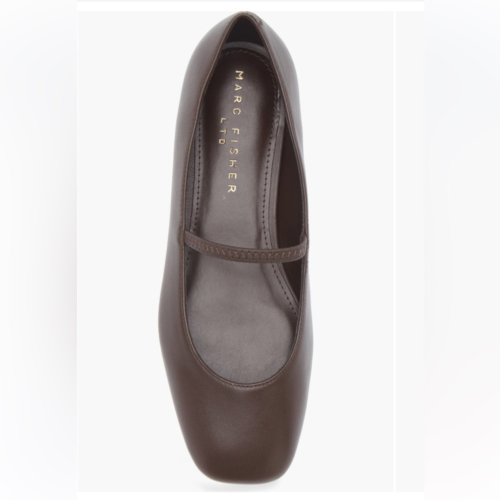 Marc Fisher genuine brown leather ballet flats